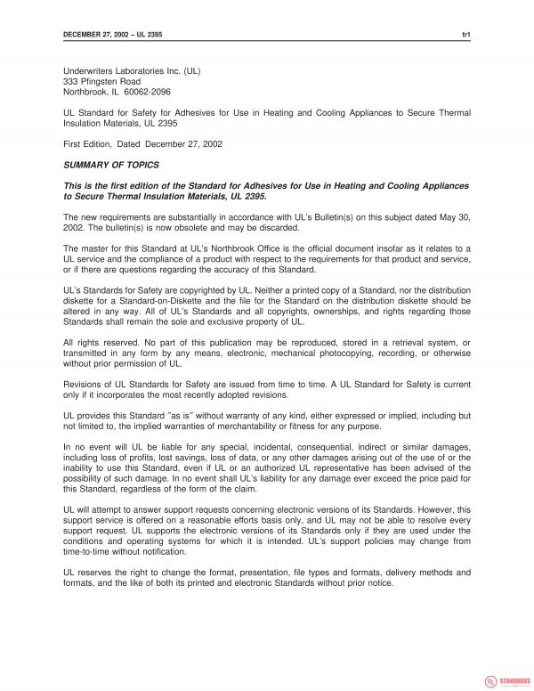 UL 2395 PDF UL 2395 PDF